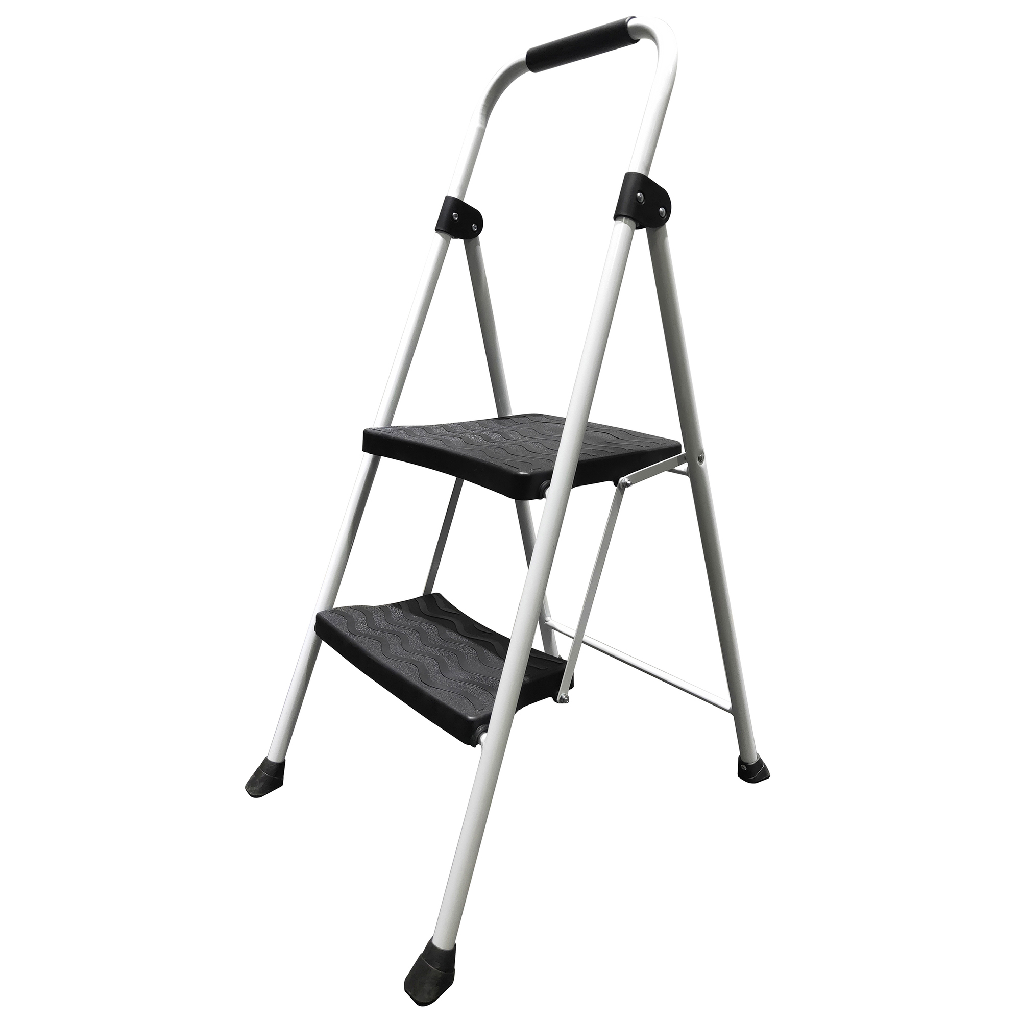 AMERIHOME, Lightweight Two-Step Folding Utility Step Ladder, Material Plastic, Model# STL2STP